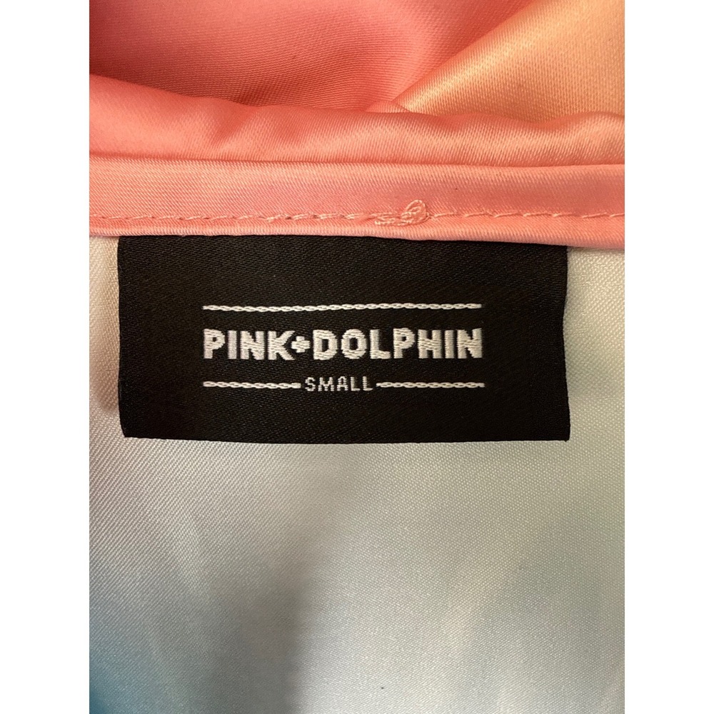Pink Dolphin Mens S Rainbow Q Zip Hoodie Pastel Ombre Colorblock Y2k Skater NWT - Picture 3 of 13